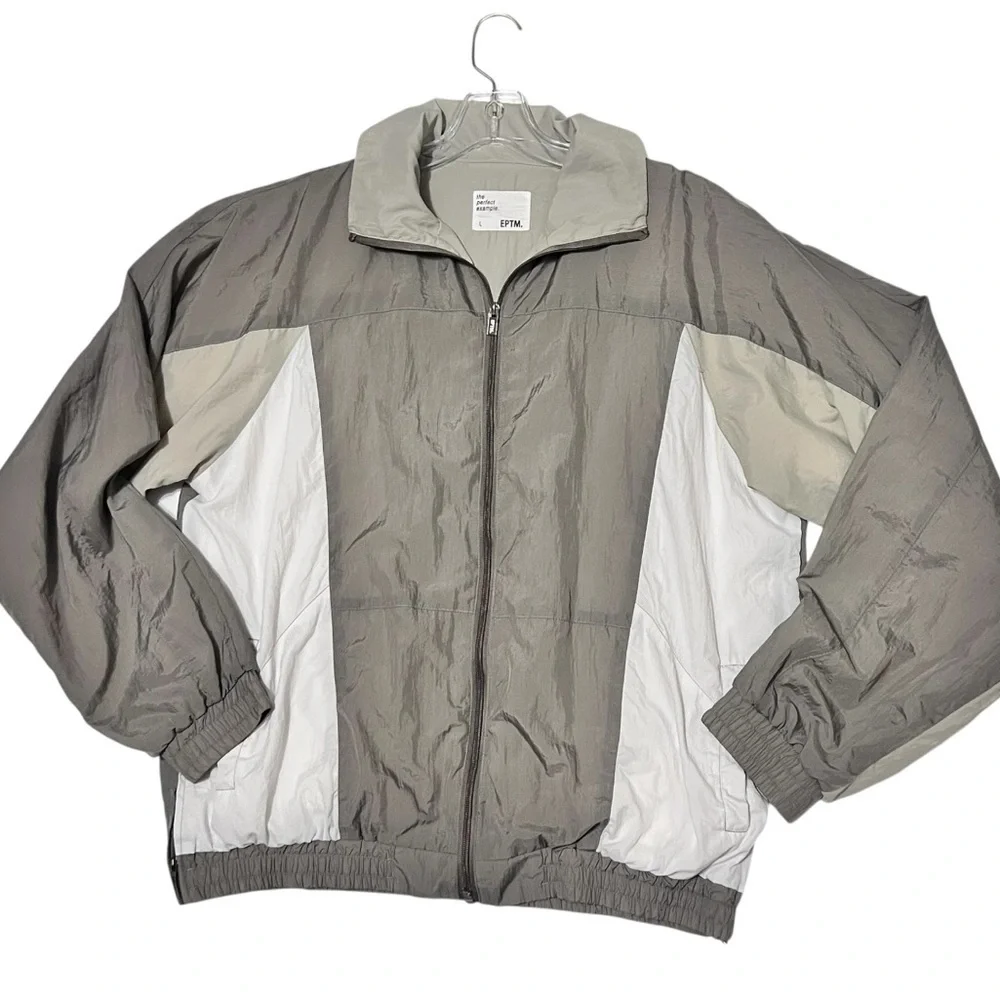 EPTM Jacket Size Large Mens Windbreaker Color Panel